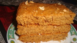 Jaggery and coconut cake
