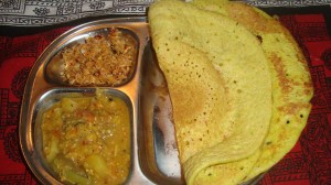 Thosai with Sambhar