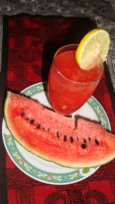 Watermelon and lime juice