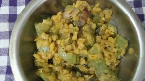 Dhal with Snake gourd